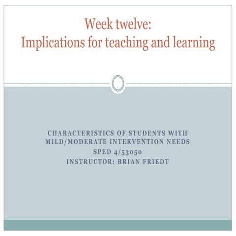 Week 12 implications_fall