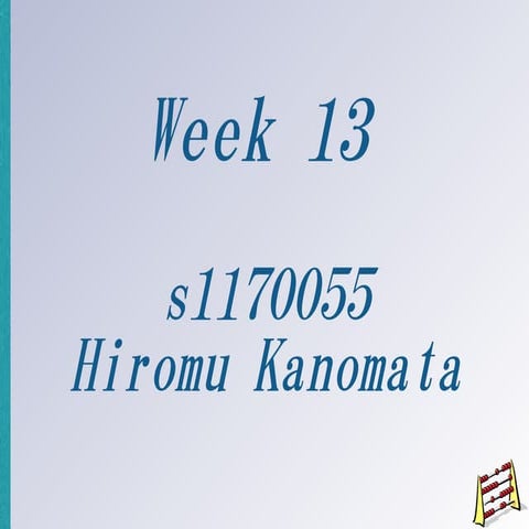 Week13