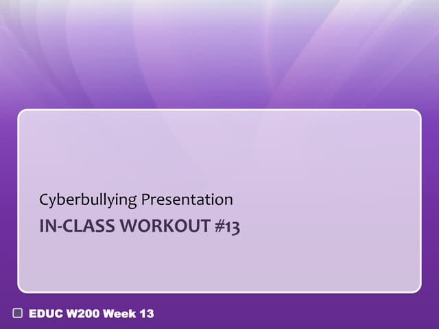 Week 13 part 8