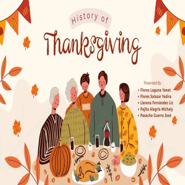 Comprehensive History and Traditions of Thanksgiving Day in America | PDF