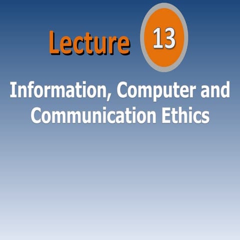 ICT code of ethics
