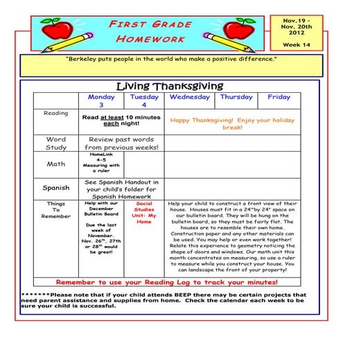 Homework Powerpoint | PPTX