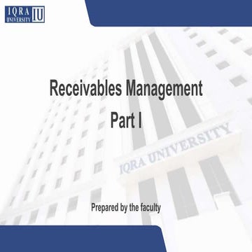 Week 14 receivable management session 14