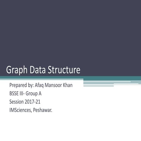 Graph Data Structure | PPT