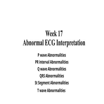 P wave abnormalities in ECG | PPSX