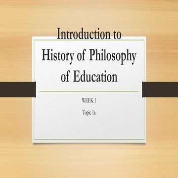 Introduction to philosophy