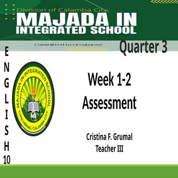 Week 1 and 2 Assessment in English 10 Quarter 3.pptx
