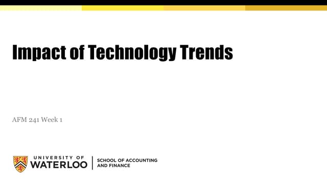Class 2 Impact of Technology Trends S2023a