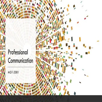 intro to professional communication for business