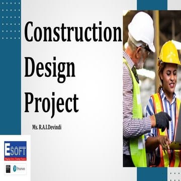 Construction Design Project for HND Quantity Surveying