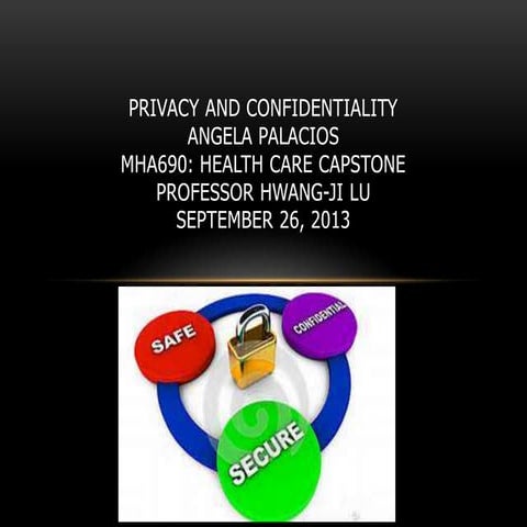 Week 1 discussion  patient confidentiality