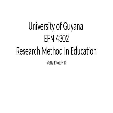 research method and elements and other characteristics