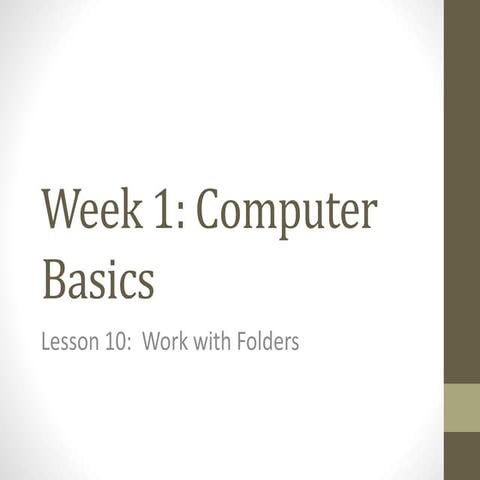 Week 1 lesson 10 Intro to Tech