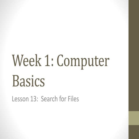 Week 1 lesson 13 Intro to Tech class