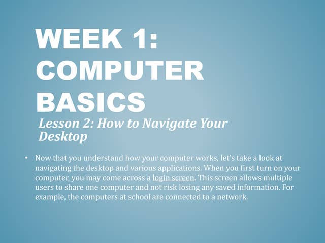 Basic computer skills | PPTX