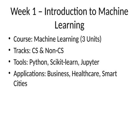introduction to machine learning | PPTX