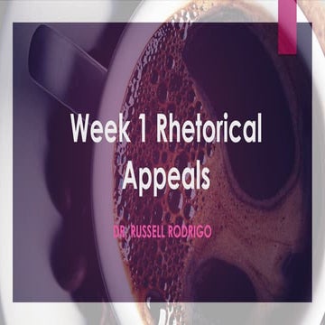 Week 1 LIB440 Rhetorical Appeals