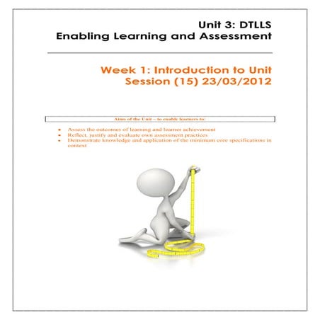 Week 1 unit 3 ~ intro and theories of formative and summative assessment