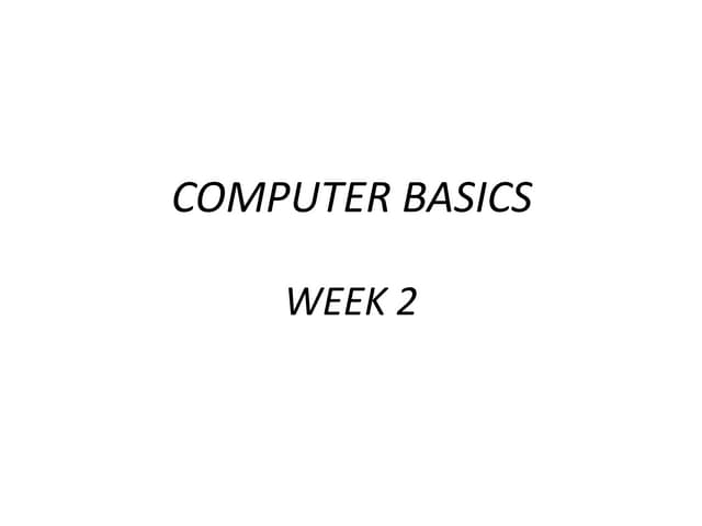 IS100 Week 2