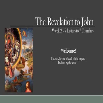 Revelation Week 2 - 7 letters to 7 churches