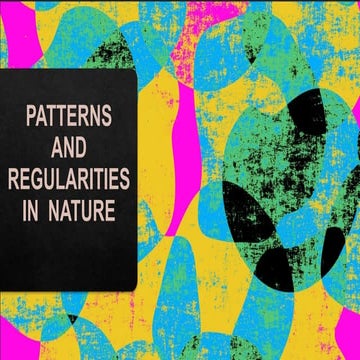 PATTERNS AND REGULARITIES IN  NATURE 2024