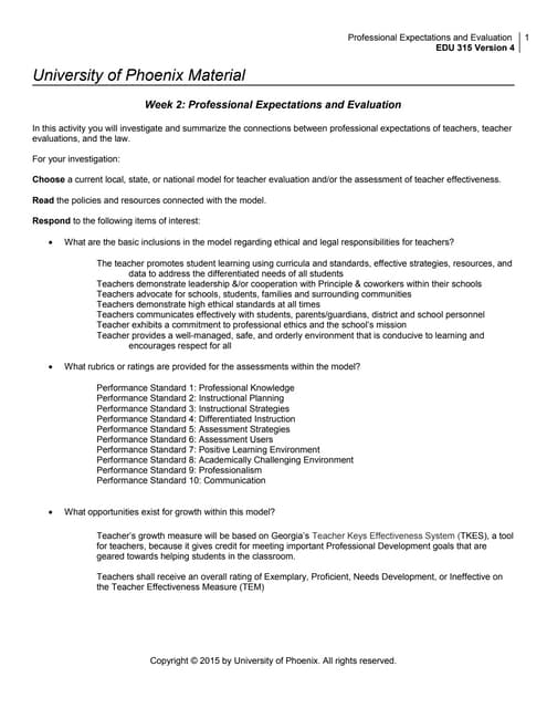Georgia's Professional Teaching Expectations & Evaluations