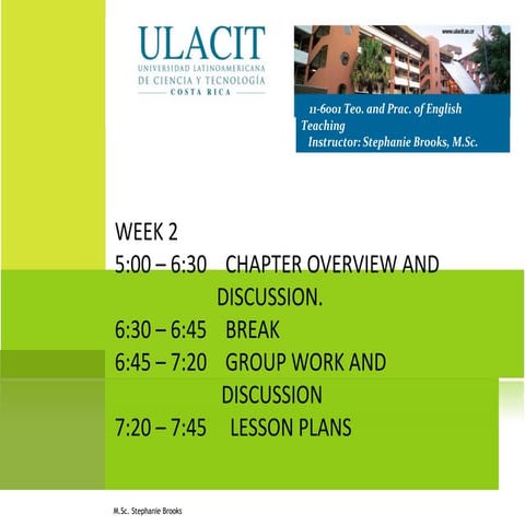 Week 2  Teaching listening comprehension