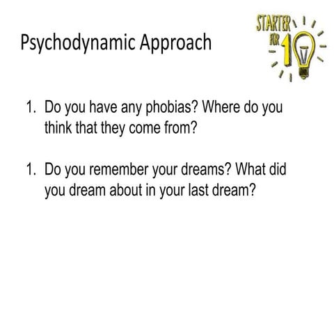 Week 20 psychodynamic intro