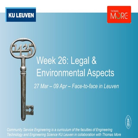 Week 26   legal & environmental aspects