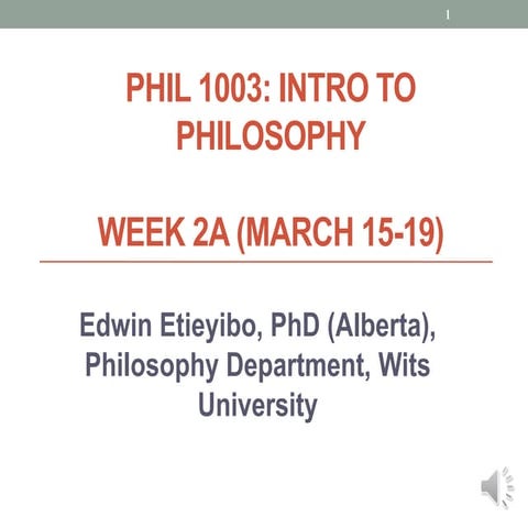 Philosophy lecture on logical satisfactoriness