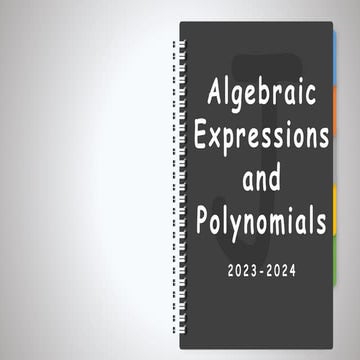 Week 2 (Algebraivc Expressions and Polynomials).pptx