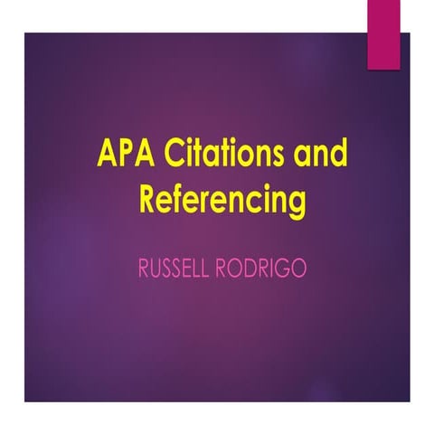 Week 2 APA Citations & Referencing