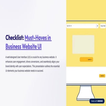 “Checklist: Must-Haves in Business Website UI”