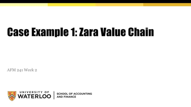 Class 4 Case Example 1 Value Chain S2023