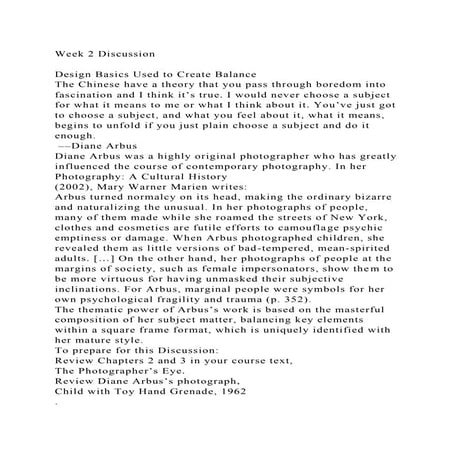 Week 2 DiscussionDesign Basics Used to Create BalanceThe Chine.docx