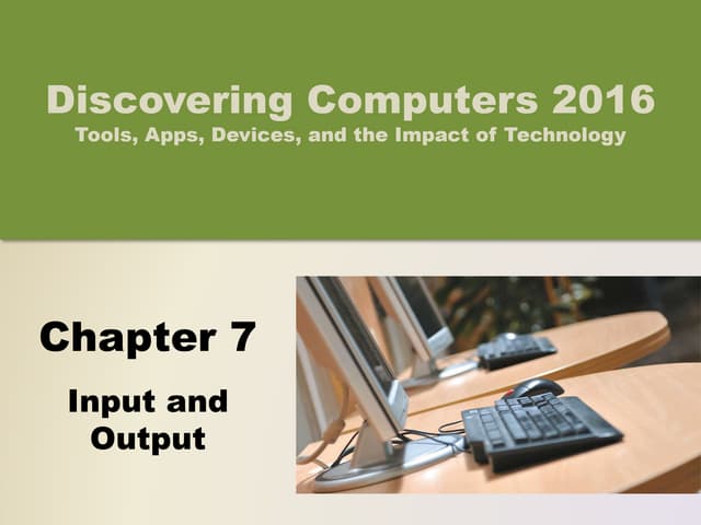 Input output