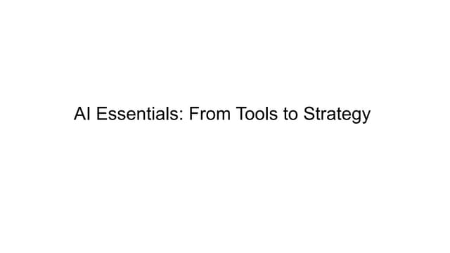 Hudson Vitale "AI Essentials: From Tools to Strategies: A 2025 NISO Training ...