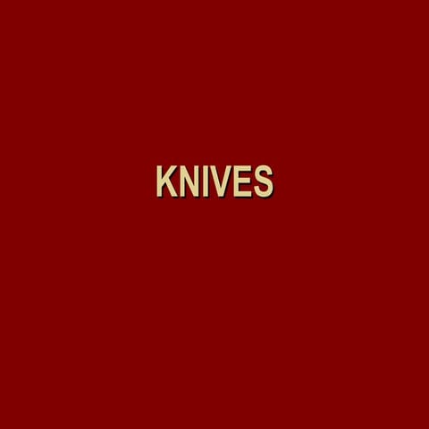 Week 2 knives