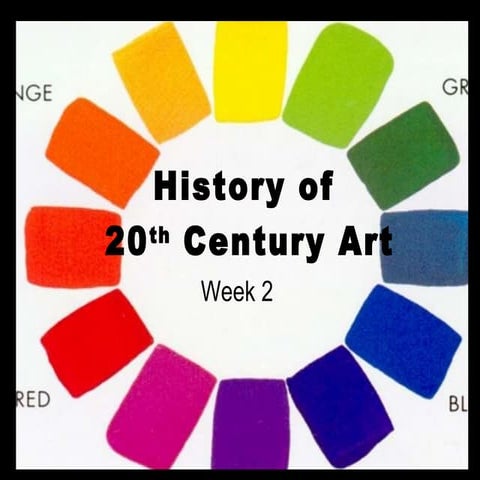 Week 2 Lecture, 20th century