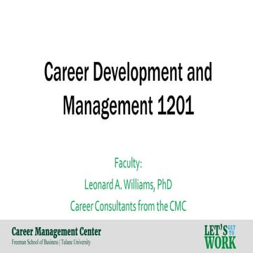 Effective Resume Writing for Freeman School of Business Students