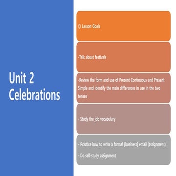 Week 2 Unit 2 (about the celebrations in global) | PDF