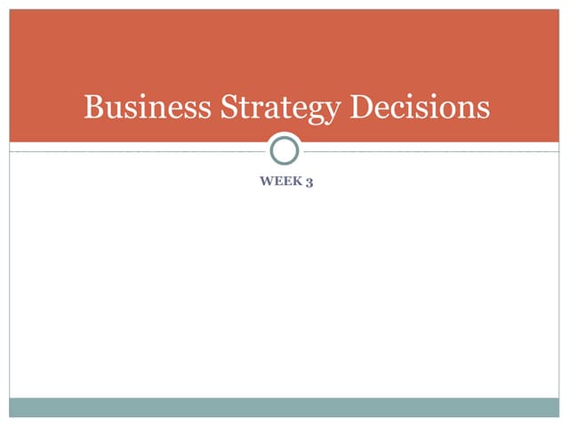 Week 3: Marketing and Entrepreneurship