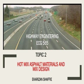 HOT MIX ASPHALT MATERIALS AND MIX DESIGN | PDF