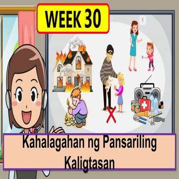 WEEK 30 PPT - pag -iingat sa sarili