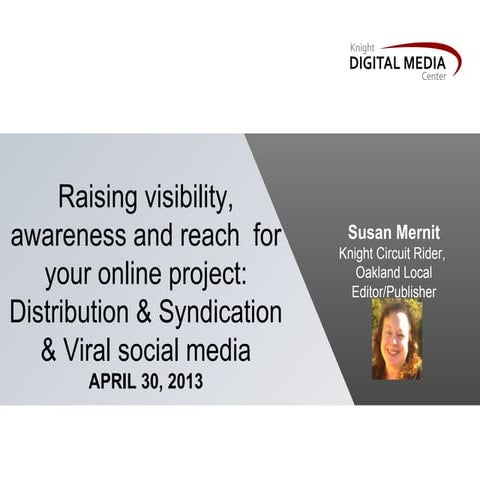 Virtual Class: Raising Visibility // Week 3