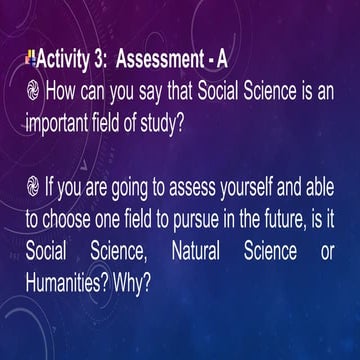 WEEK3 Disciplines and Ideas on Social Sciennces