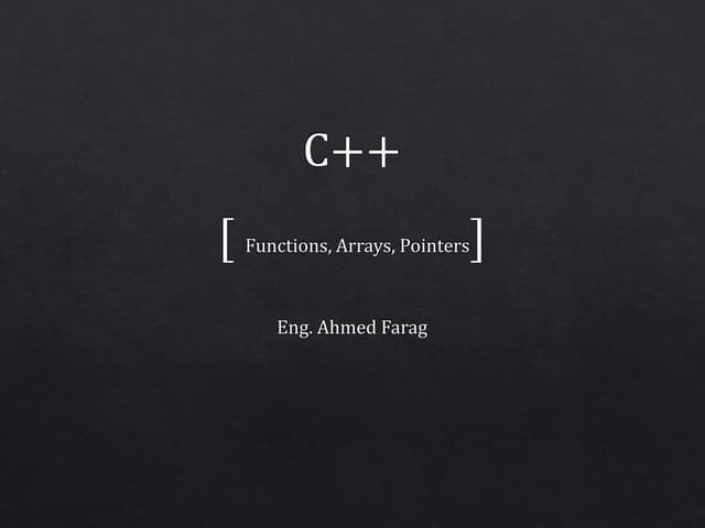 Functions C++