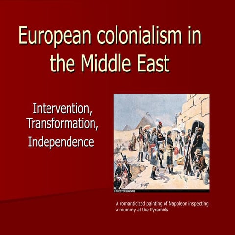 Imperialism and Colonialism Decolonization and Independence