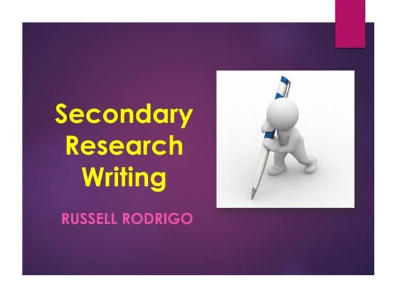 Research study report (RSR) History | PPT
