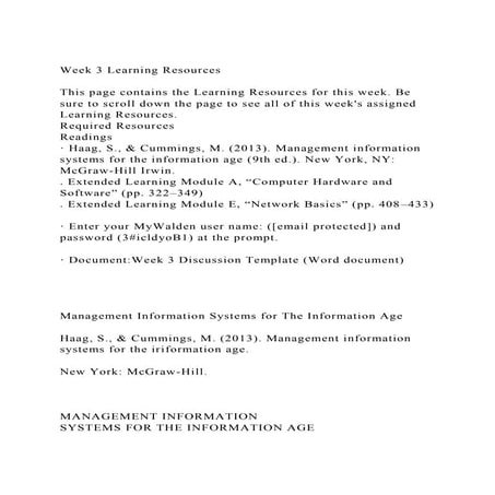 Week 3 Learning ResourcesThis page contains the Learning Resou.docx